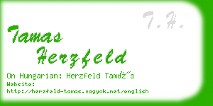 tamas herzfeld business card